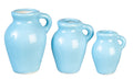 VASES Set of 3 Light Blue